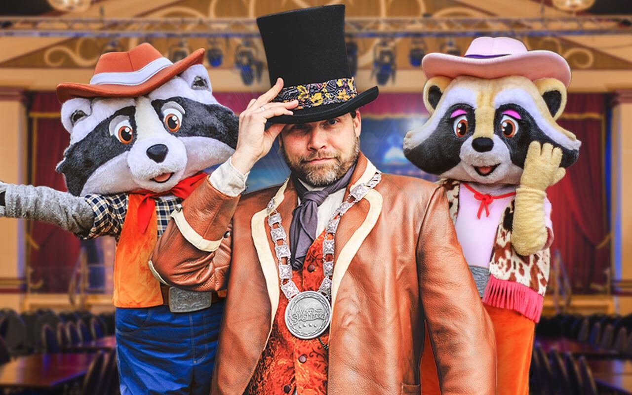 Nieuwe familieshow in Slagharen: Randy & Rosie op zoek naar de verdwenen burgemeester.